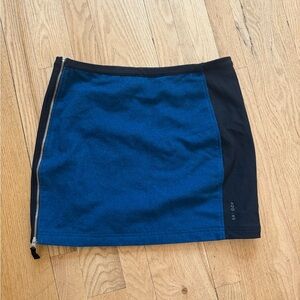 SKHOOP Blue and Black wool mini skirt